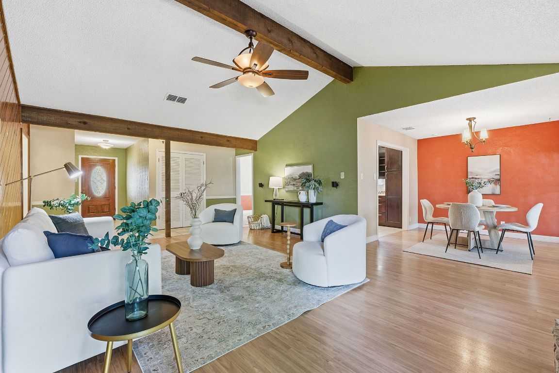 4706 Cap Rock Drive Austin, TX 78735 - Photo 7 of 40 a living room with furniture and a large window