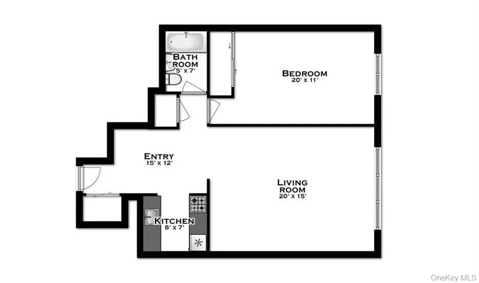 3123 Bailey Avenue, Unit 4A Bronx, NY 10463 - Photo 20 of 27 a picture of a bench in a white wall