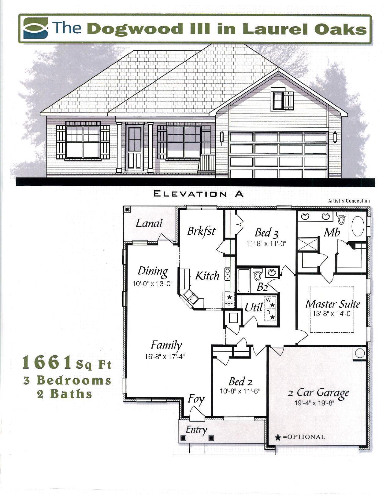 Lot 39 Four Mile Road Freeport, FL 32439 - Photo 1 of 1 LO Dogwood III Elev A