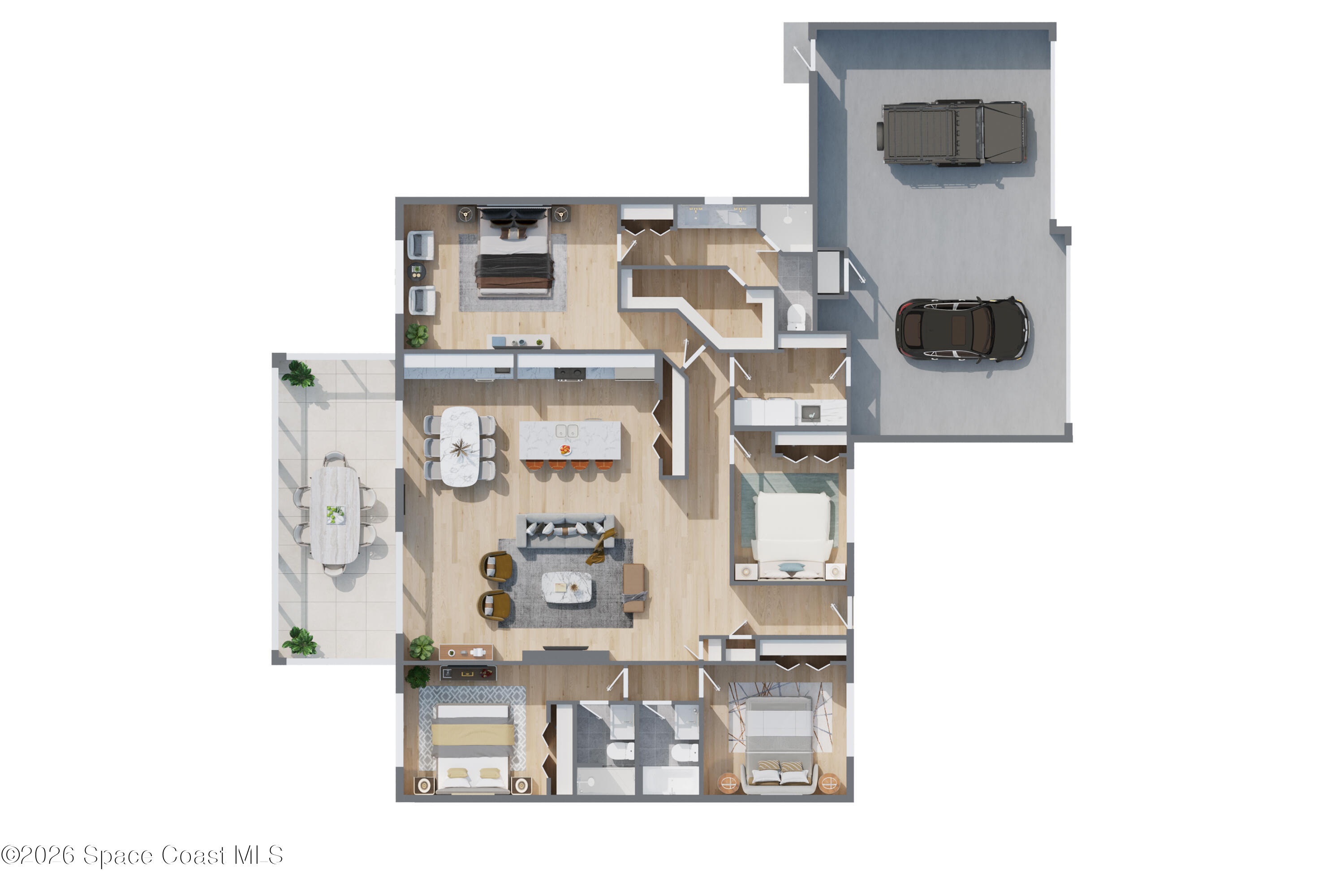 0 Hazel Lane Malabar, FL 32950 - Photo 3 of 17 a living room with furniture and a flat screen tv