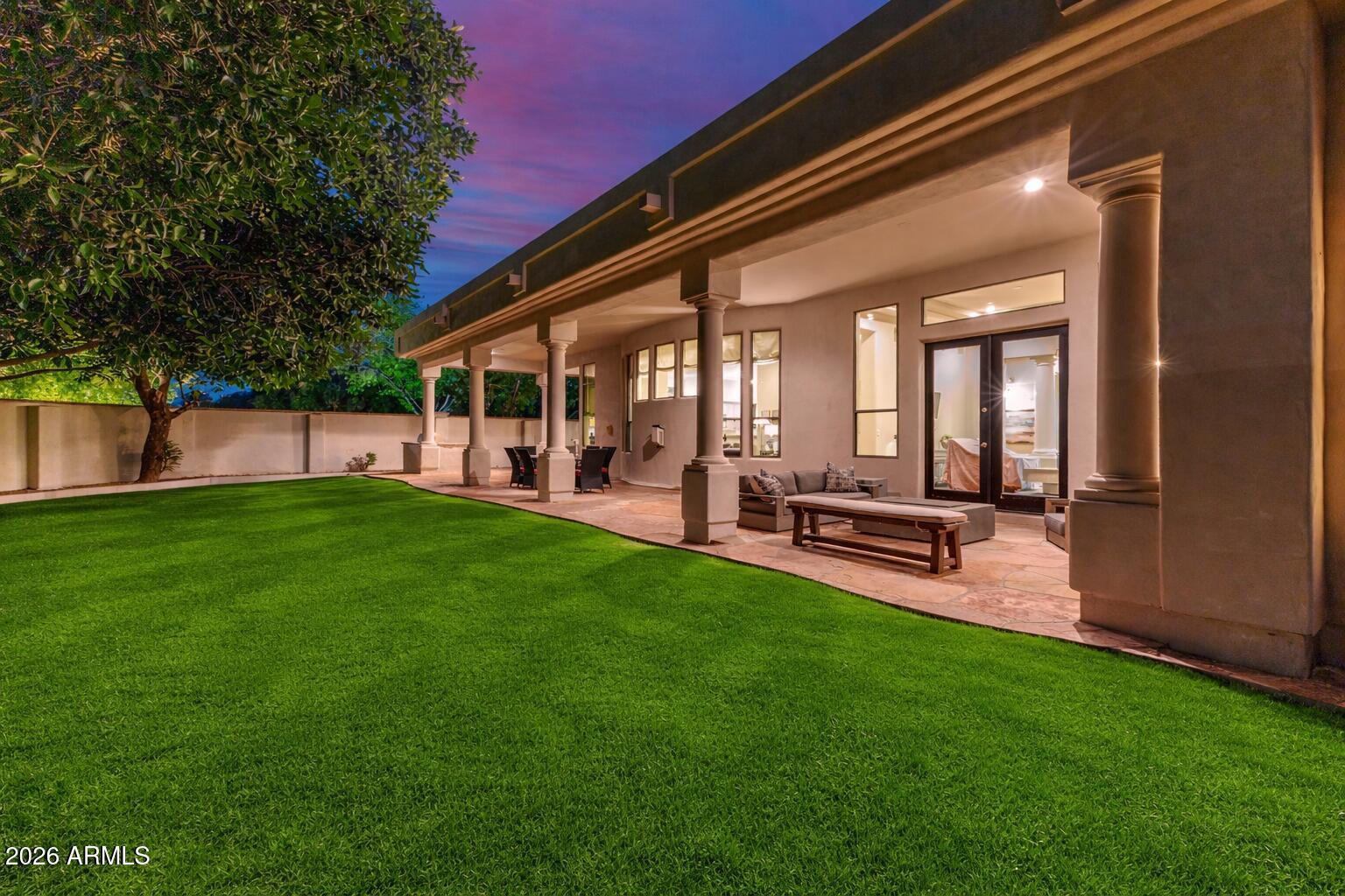 8204 South Homestead Lane Tempe, AZ 85284 - Photo 63 of 84 Twilight glow over the stylish backyard