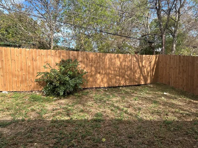 a view of an outdoor space and a yard