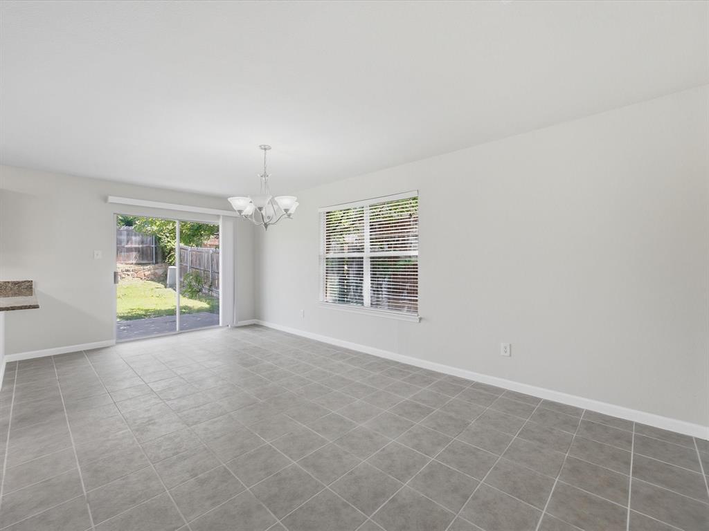 2021 Laughlin Road Fort Worth, TX 76177 - Photo 13 of 40 an empty room with windows and chandelier