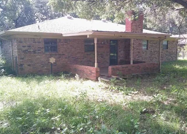 a backyard of a house