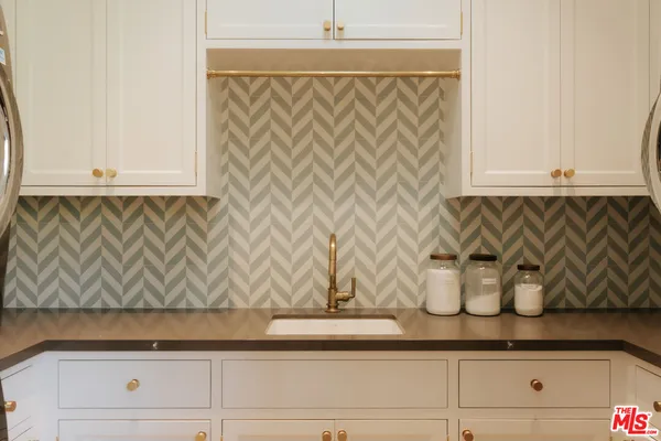 a view of wooden cabinets