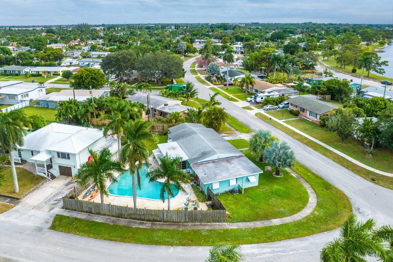 1502 Crest Drive Lake Worth, FL 33461 - Photo 33 of 44 Aerial of Corner Lot