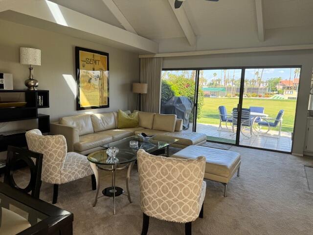 118 Racquet Club Drive South Rancho Mirage, CA 92270 - Photo 10 of 33 a living room with furniture and a large window
