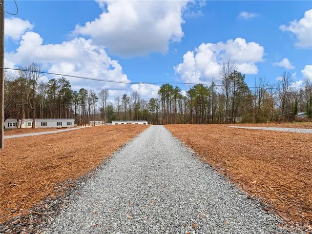 a view of a city with large buildings