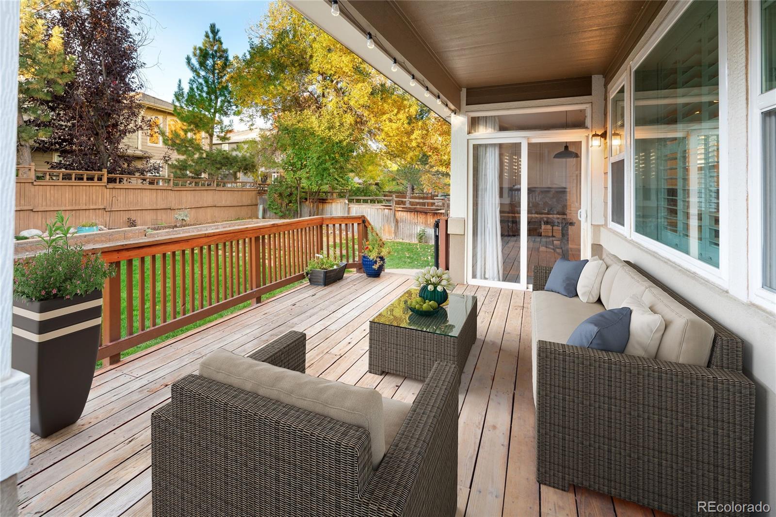 2836 Rockbridge Circle Highlands Ranch, CO 80129 - Photo 42 of 50 a view of balcony with furniture