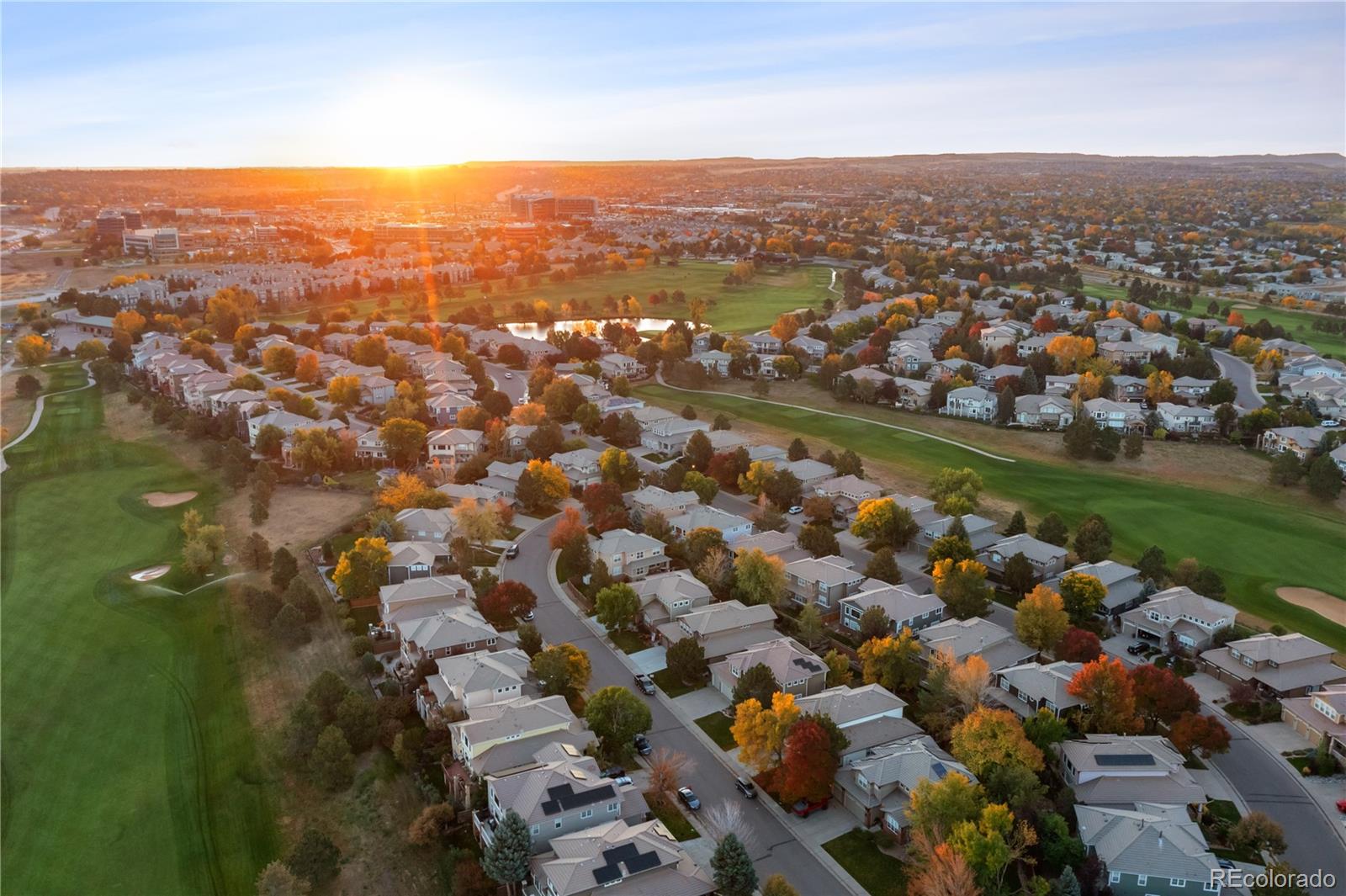 2836 Rockbridge Circle Highlands Ranch, CO 80129 - Photo 47 of 50 an aerial view of multiple house