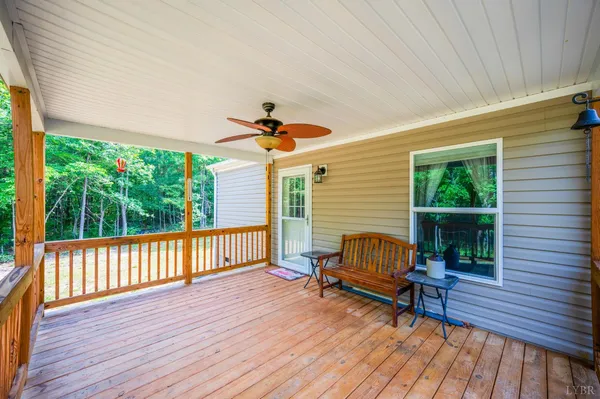 a house view with a seating space