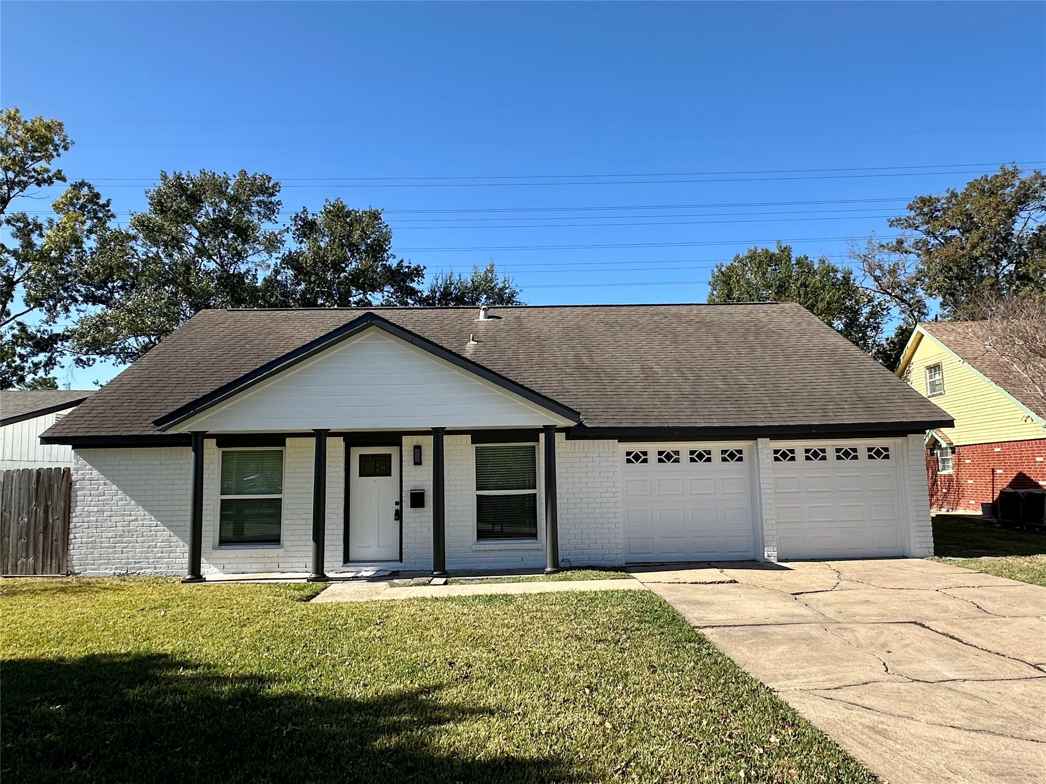 a house with yard in front of it