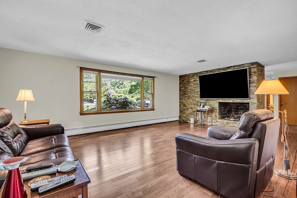 233 West Acton Road Stow, MA 01775 - Photo 8 of 41 a living room with furniture and a flat screen tv