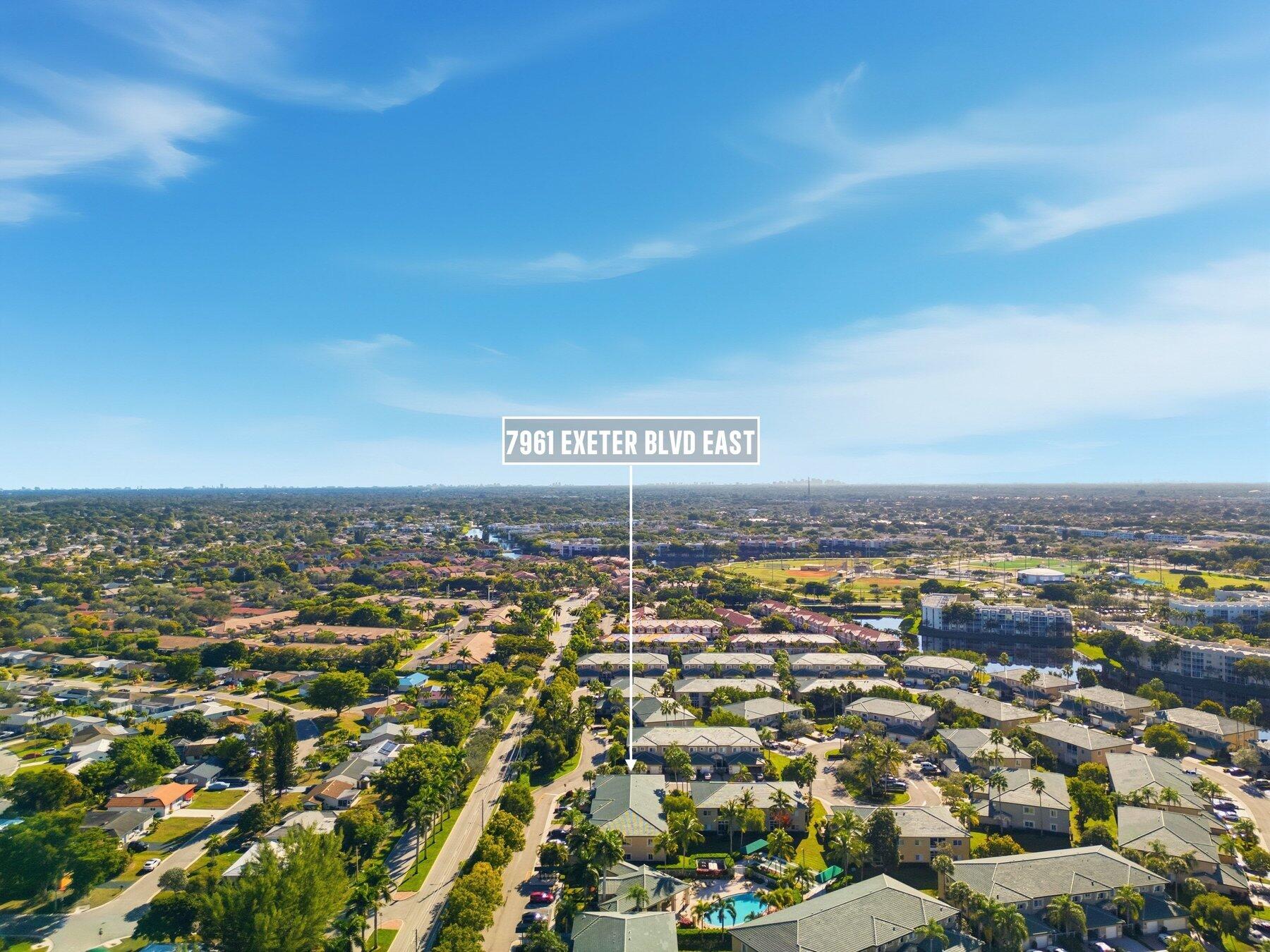 7961 Exeter Boulevard East, Unit 102 Tamarac, FL 33321 - Photo 43 of 46 Aerial