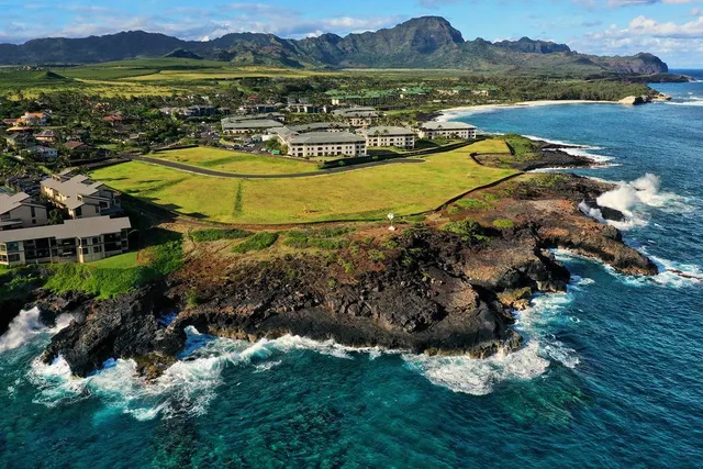 a view of a lake with a mountain