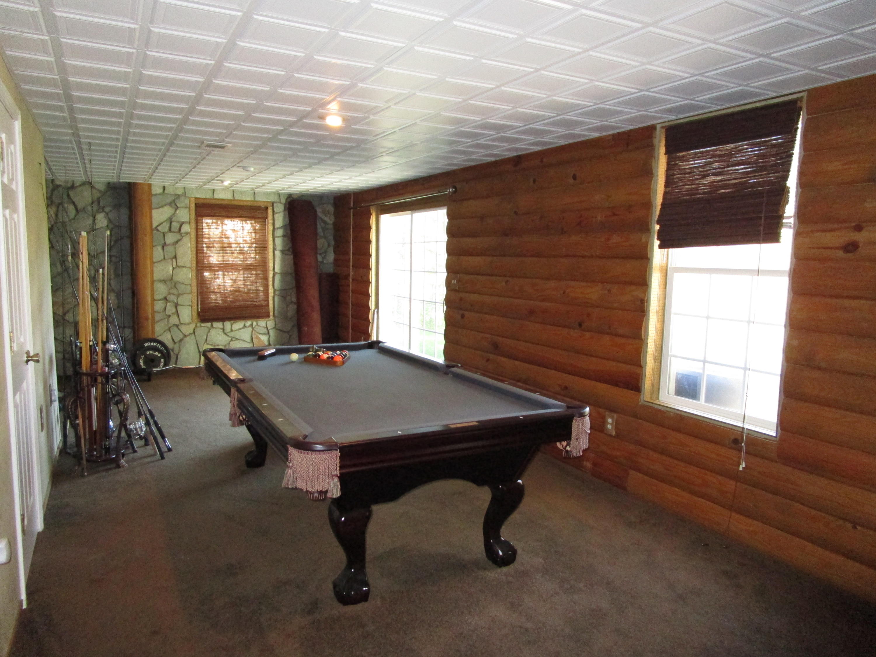 520 Green Level Road Boones Mill, VA 24065 - Photo 28 of 43 a room with pool table and windows