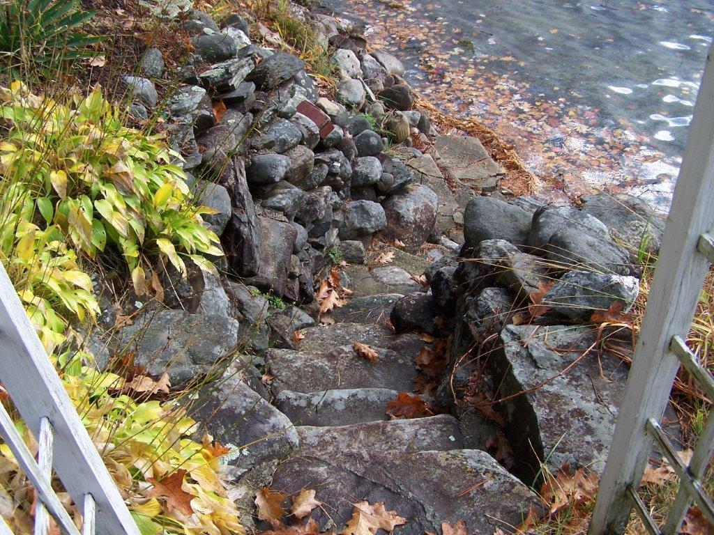 131 Narrows Pond Road Winthrop, ME 04364 - Photo 26 of 35 Stone walkway to the sandy...