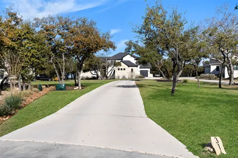 a park view with large trees