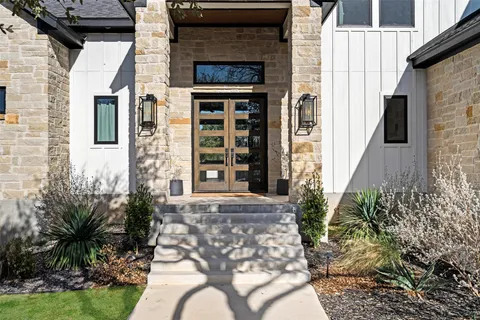 a view of a front door of house