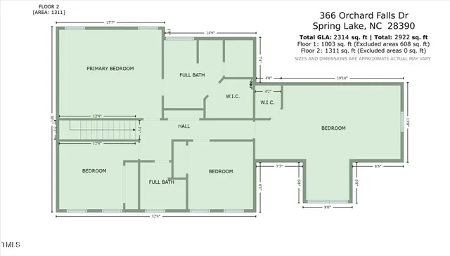 $340,000 | 366 Orchard Falls Drive, Spring Lake, NC 28390