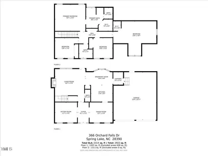 $335,000 | 366 Orchard Falls Drive, Spring Lake, NC 28390