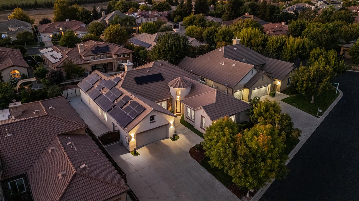 4183 North Bodega Bay Road Clovis, CA 93619 - Photo 3 of 30 an aerial view of a house with garden space and street view
