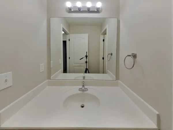 a close up of a bathtub