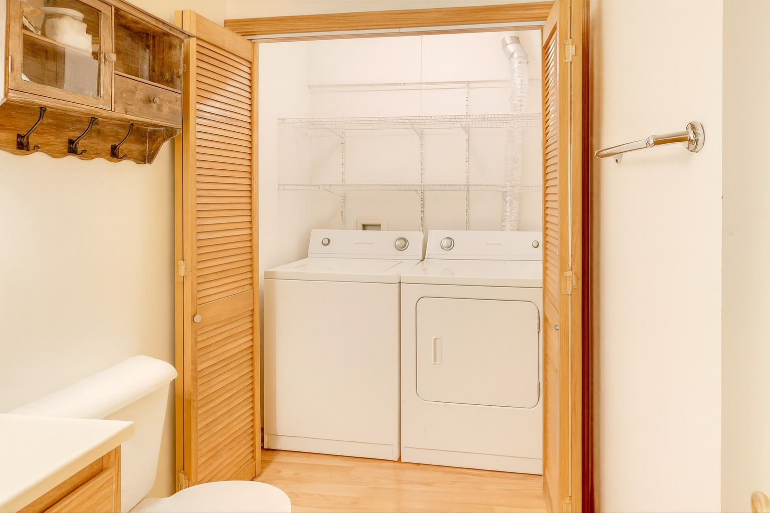 150 North Wooster Street, Unit 2 Capron, IL 61012 - Photo 11 of 17 a utility room with dryer and washer