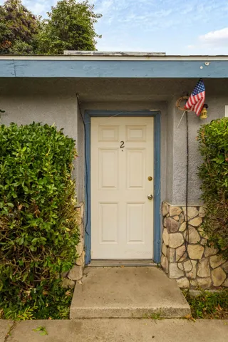 a front view of a house