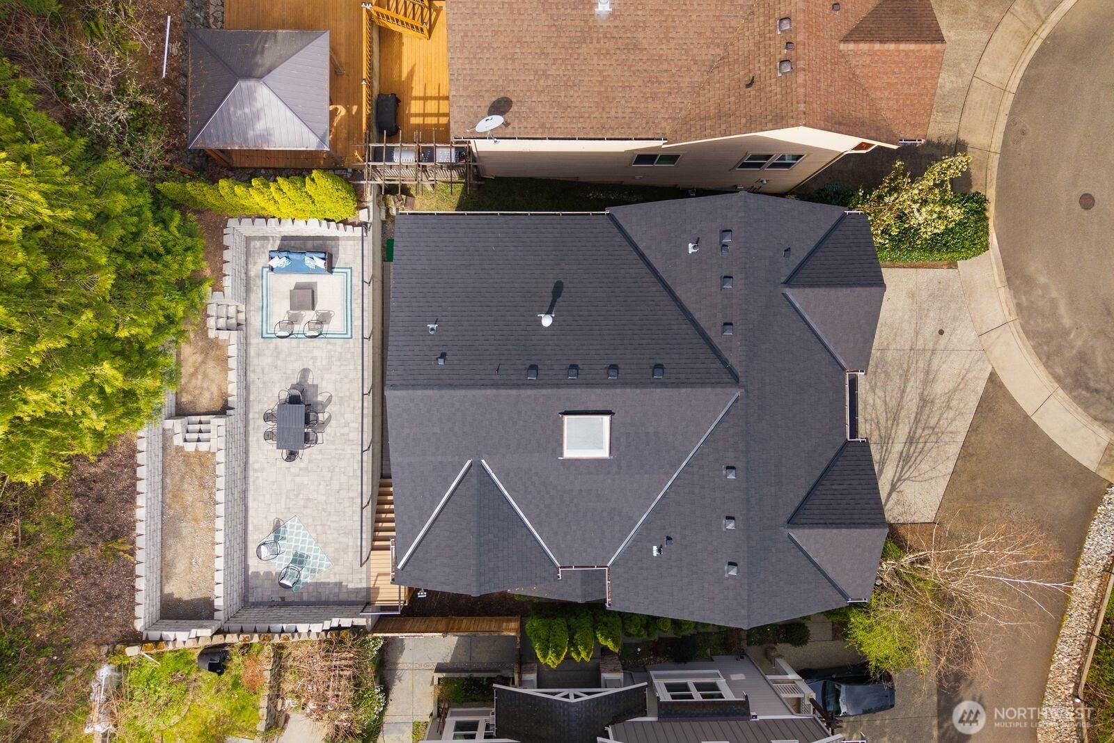 11127 Northeast 162nd Street Bothell, WA 98011 - Photo 36 of 40 an aerial view of multiple houses with a yard