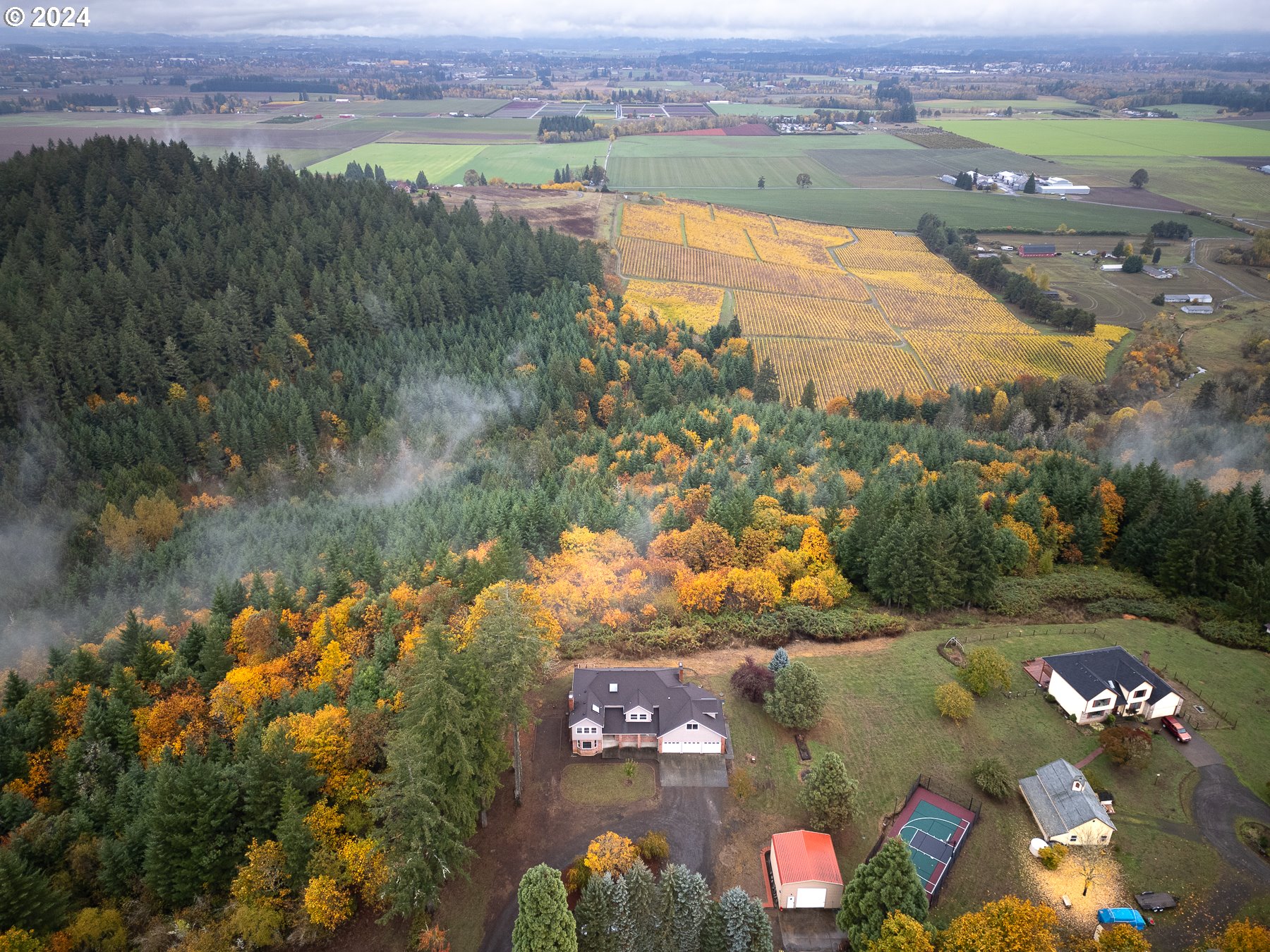 33495 Southwest Riedweg Road Cornelius, OR 97113 - Photo 43 of 48 an aerial view of lake residential house with outdoor space