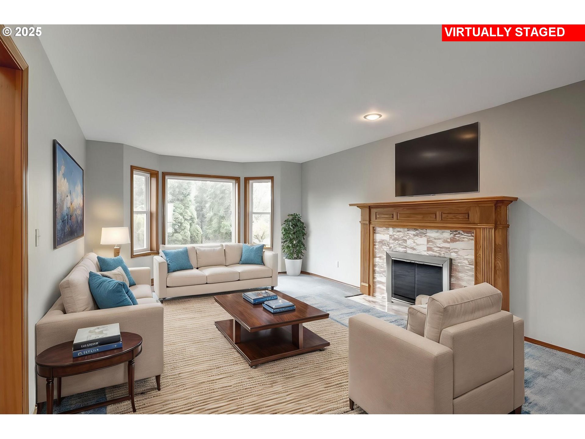 33495 Southwest Riedweg Road Cornelius, OR 97113 - Photo 5 of 48 a living room with furniture and a fireplace
