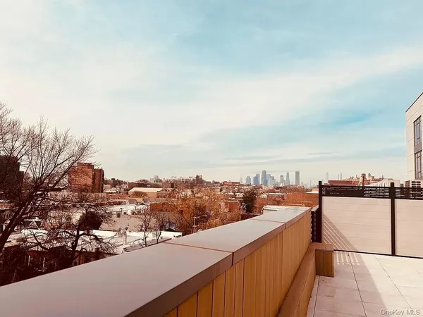 a view of city from balcony