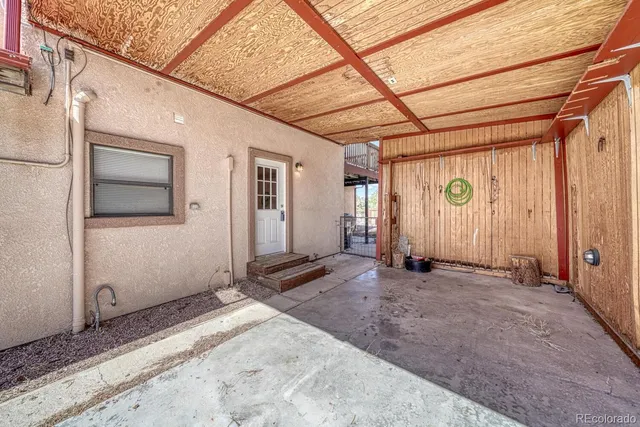 a view of a sky from a room