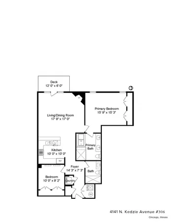$3,000 | 4141 North Kedzie Avenue, Unit 306, Chicago, IL 60618