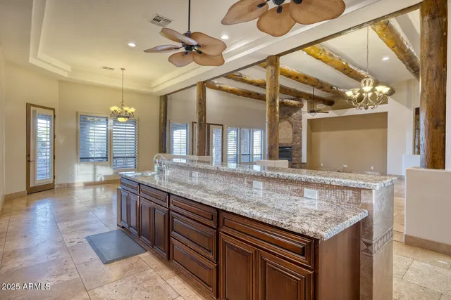 a bathroom with sinks granite countertop a sink and a mirror