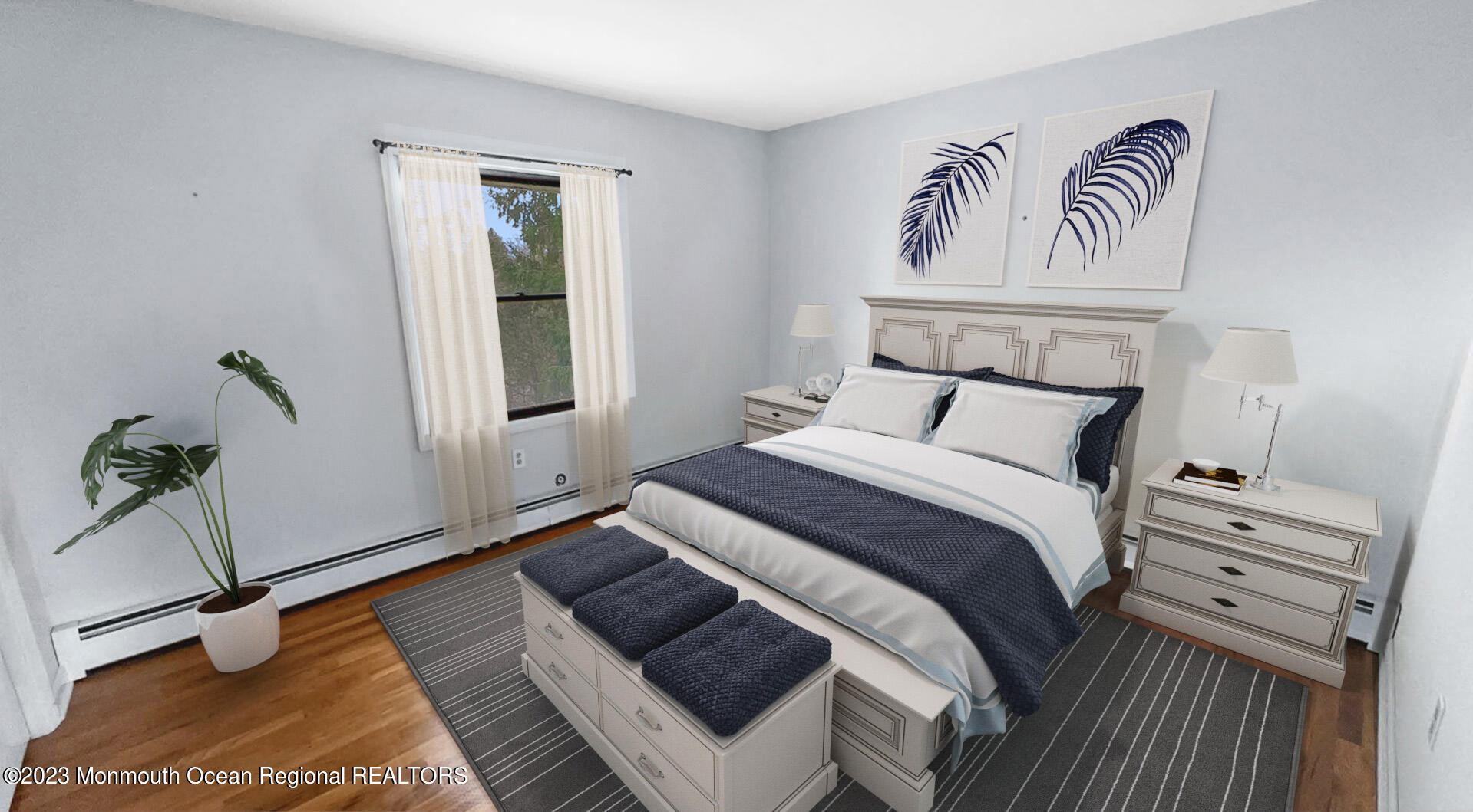 69 Horseneck Point Road Oceanport, NJ 07757 - Photo 9 of 22 a bedroom with a bed and a window