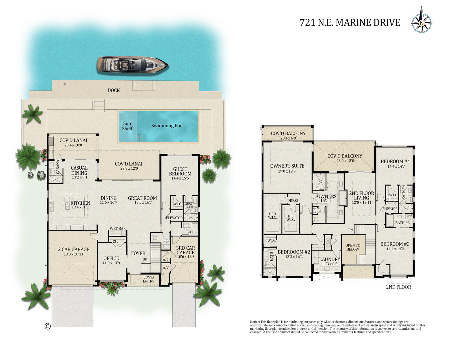 721 Marine Drive Boca Raton, FL 33431 - Photo 47 of 47 721 NE Marine Dr_Floor Plan