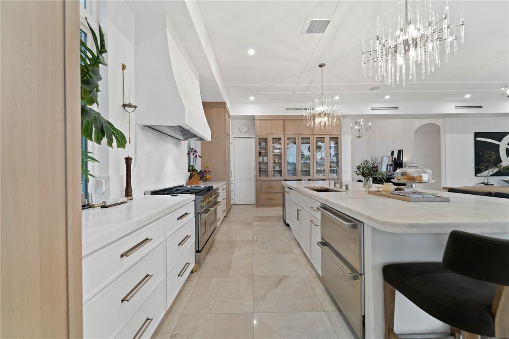 4923 West San Rafael Street Tampa, FL 33629 - Photo 65 of 70 a large white kitchen with cabinets a sink and stainless steel appliances