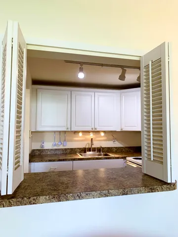 a view of a bathroom with a shower