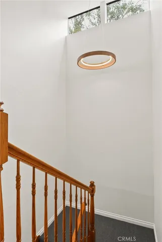 a view of a room with rack on the wall