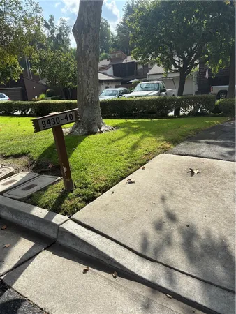 a view of outdoor space with garden