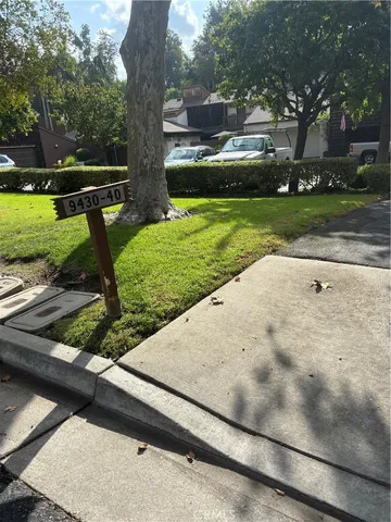 a view of outdoor space with garden