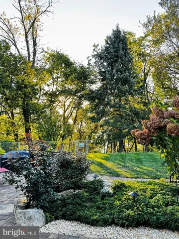 a view of statue in a garden