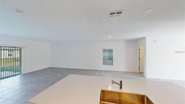 a view of a livingroom with a sink