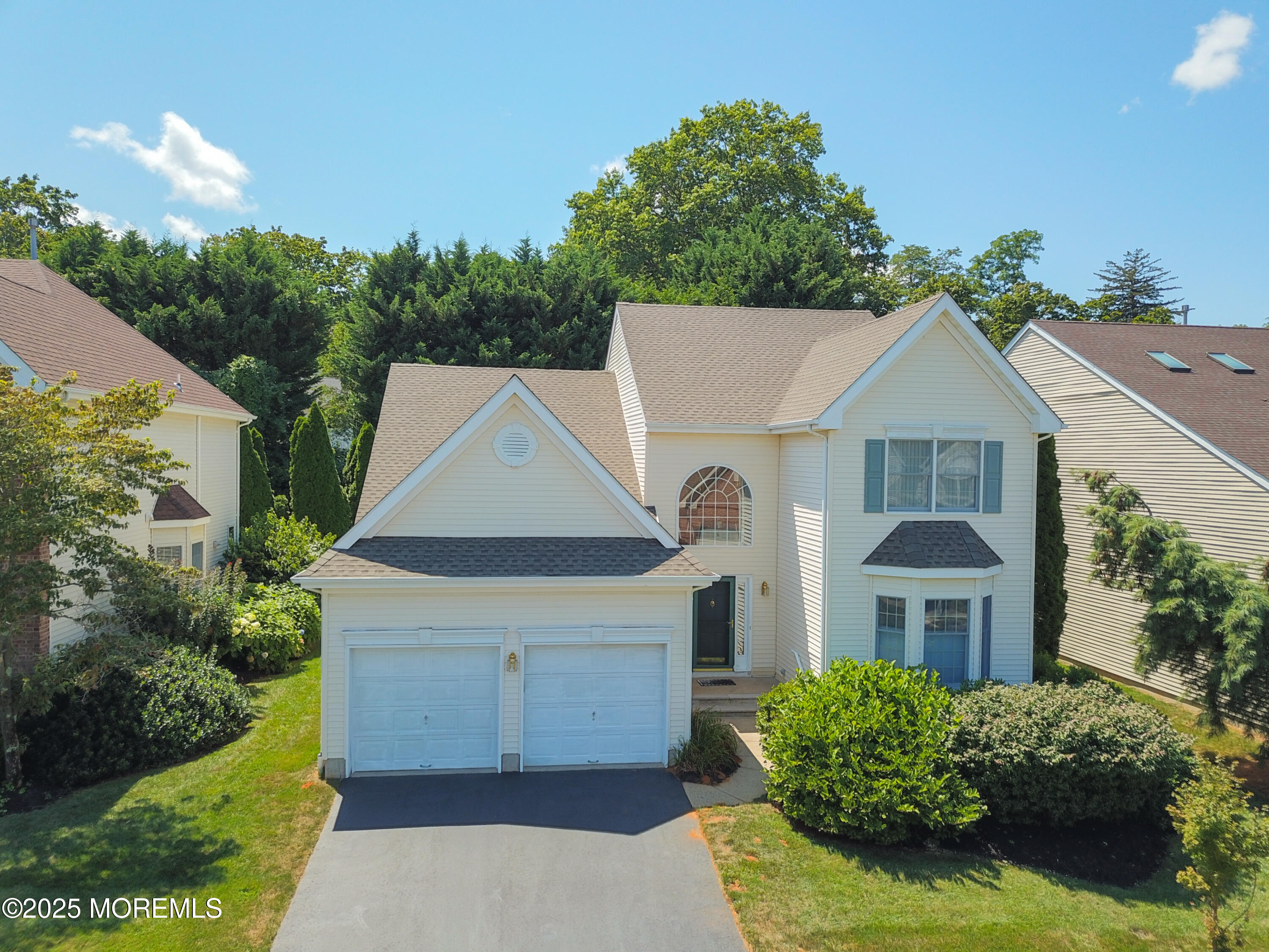 a aerial view of a house