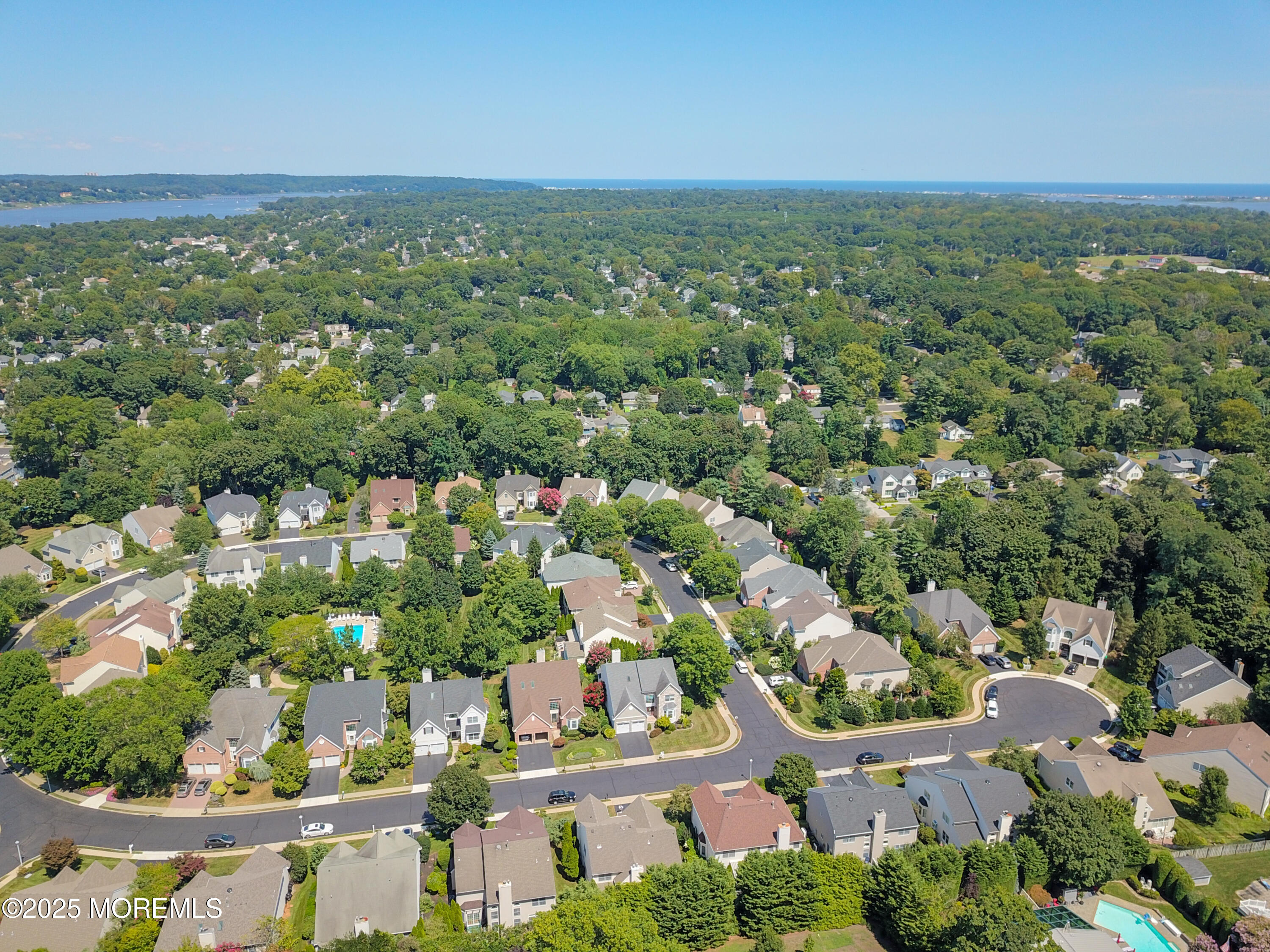 10 Windward Way Red Bank, NJ 07701 - Photo 28 of 31 an aerial view of a city with lots of residential buildings