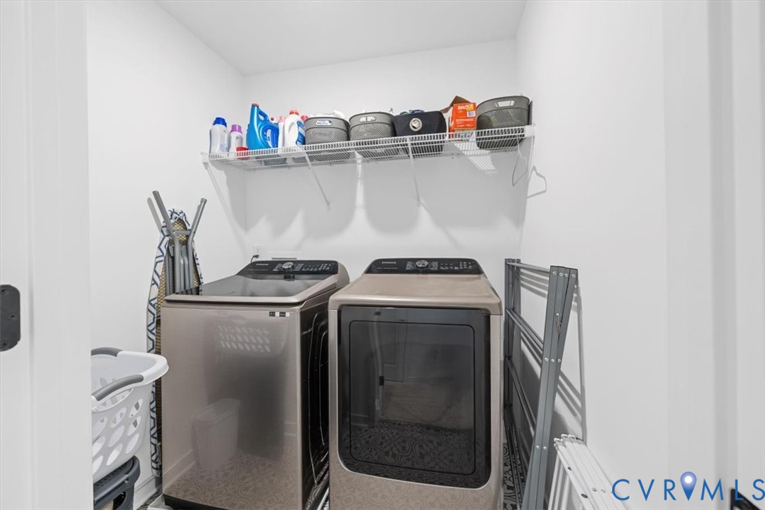 17131 Westington Road Moseley, VA 23120 - Photo 30 of 34 a utility room with dryer and washer