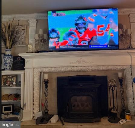 Cozy living room with game day vibes.