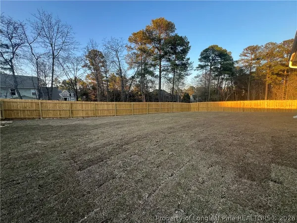 a view of an outdoor space and a yard